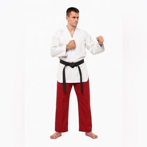 Karate Taekwondo Men's Red Martial Arts Pants Size 5 NWOT #780 **Pants Only**